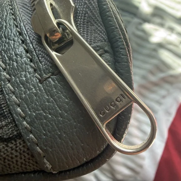 Gucci Black GG Logo Monogram Shoulder Bag